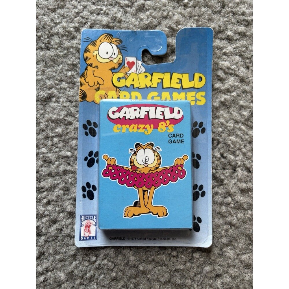 Garfield 1978 Card Game ‘Crazy 8s’ SEALED